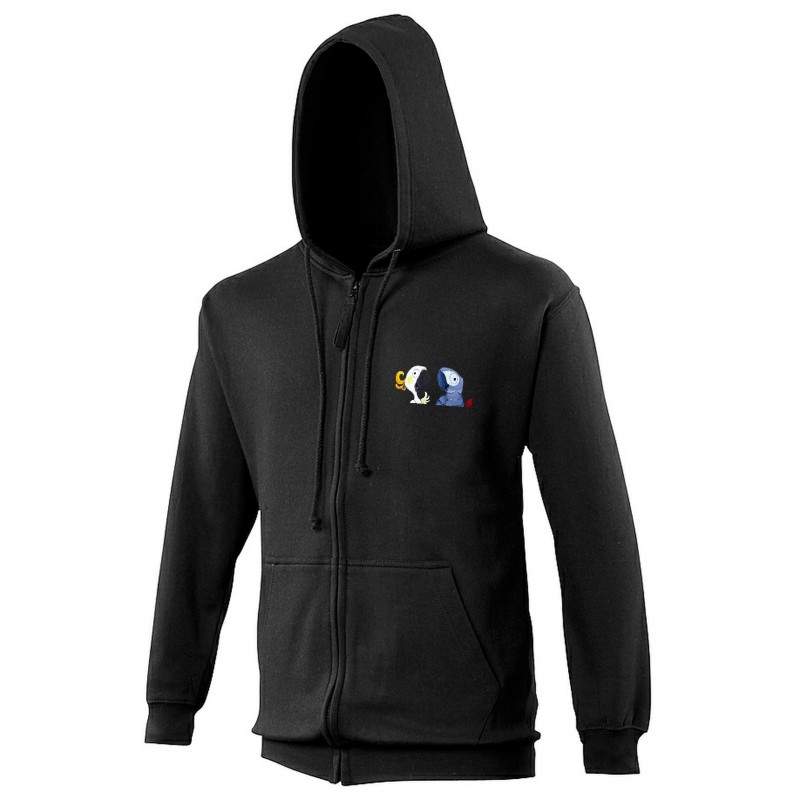 Love of Parrots Zip-Up Hoodie