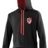 Hoodie, Black with red hood inner and cord