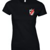 Ladies Fitted Black Tshirt