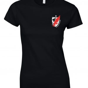 Ladies Fitted Black Tshirt