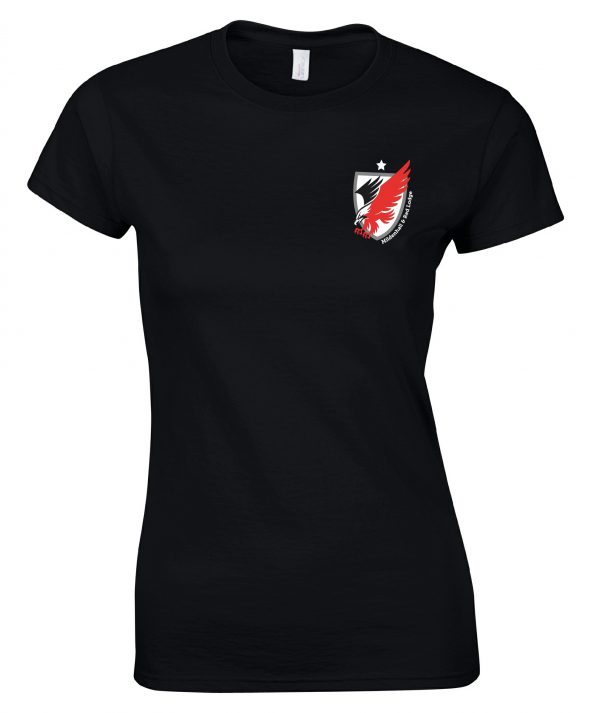Ladies Fitted Black Tshirt