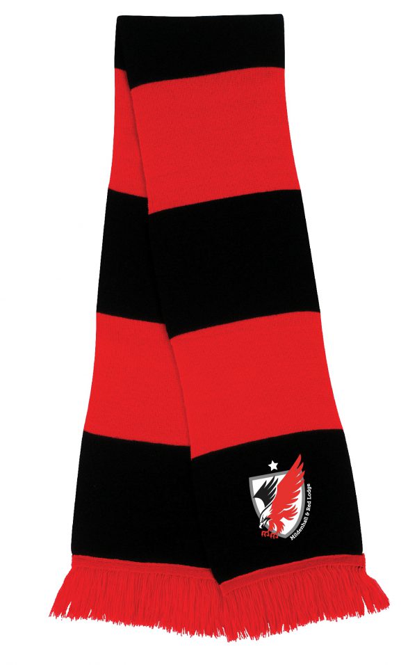 Supporters Scarf, black and red