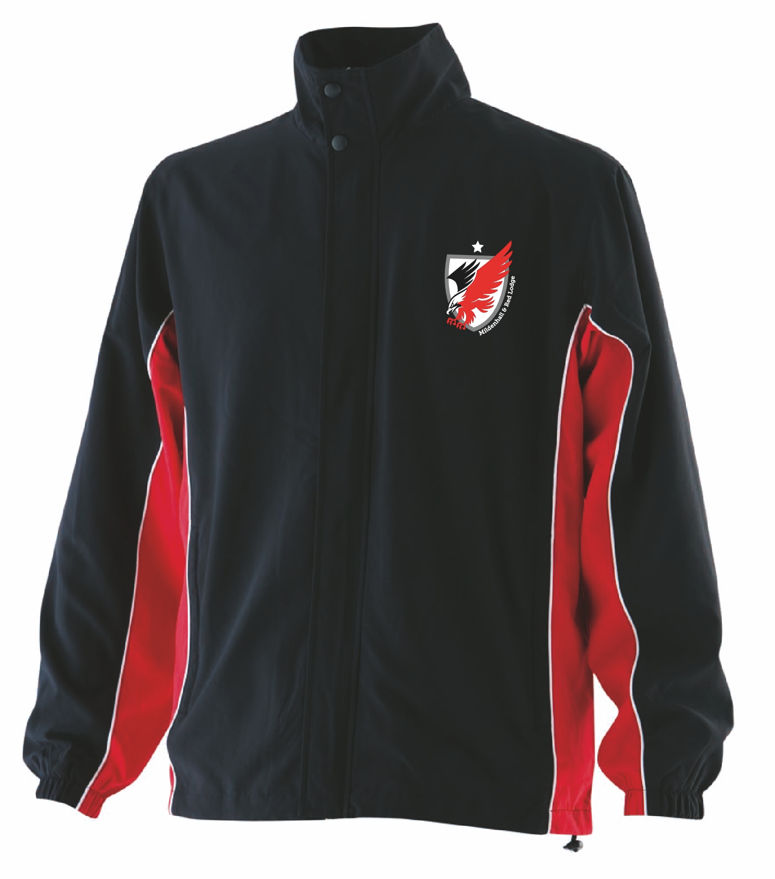 Track Top, black with red piping