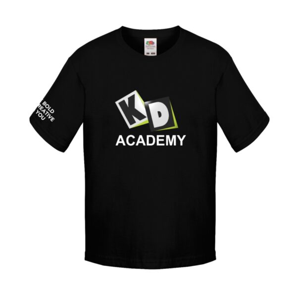 KD Academy Black Unisex Tshirt